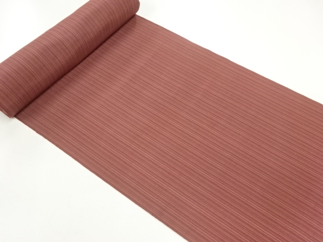 JAPANESE KIMONO / ANTIQUE BOLT FOR KIMONO / SILK / TSUMUGI / WOVEN STRIPE